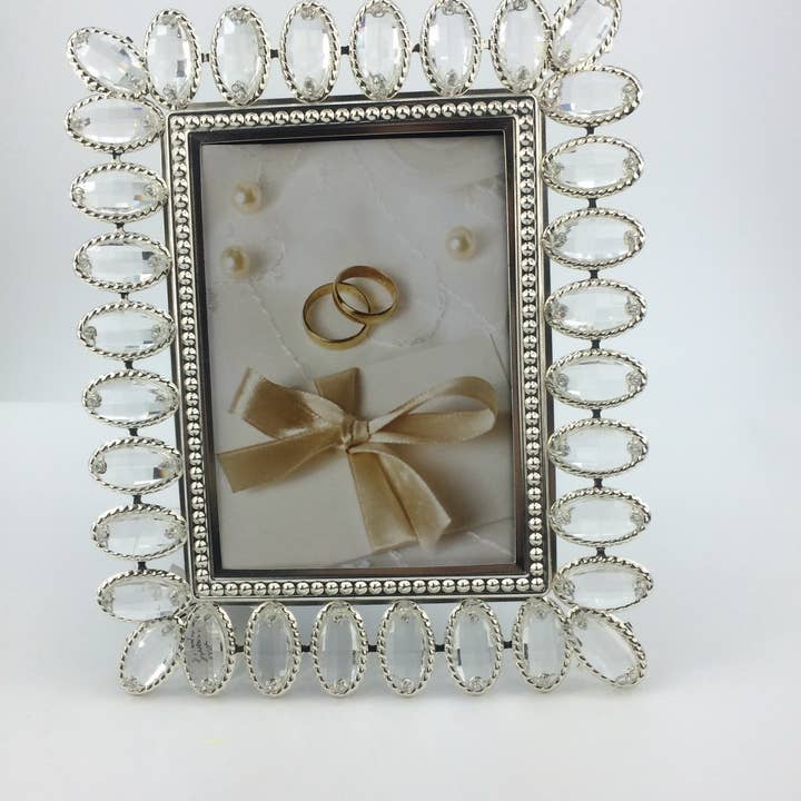 Decor N Beyond - Wholesale Picture frame - 9x11x0.8 inch Crystal Embellished Photo Frame