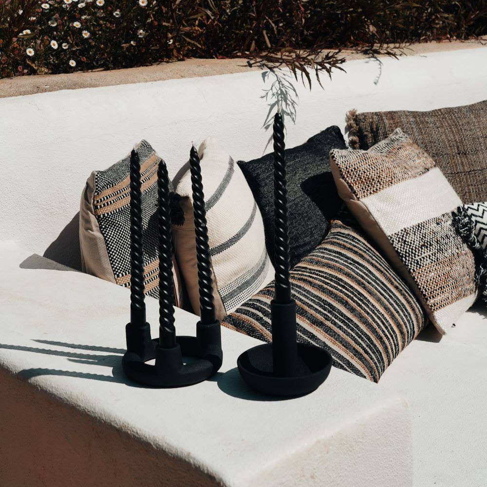 EARTHWARE - Wholesale Candle Holder - Juno black candlestick3