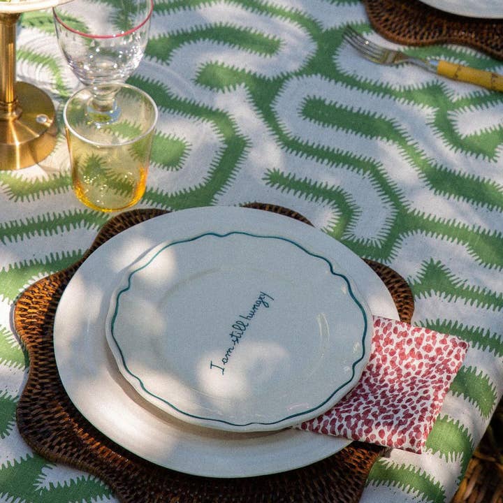 Bali Harvest - Wholesale Placemat - Scallop Rattan Placemat (Dark Brown) - Woven Straw Charger1