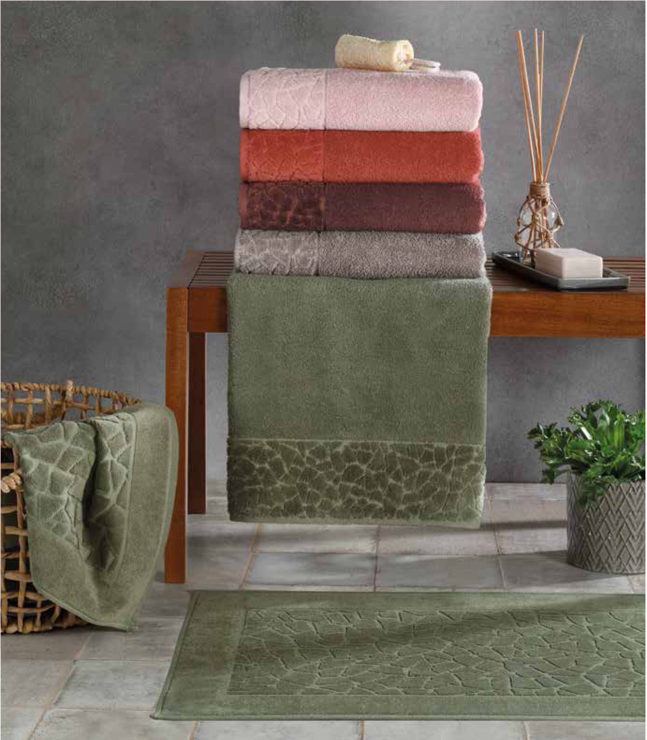 my cocooning - Vendita all'ingrosso Asciugamani da bagno - Asciugamano bagno Stones rosa1