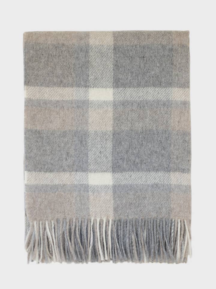 Kenmore Alpaca & Wool Throw - Available in 2 Colors for wholesale by Linen Way Inc.