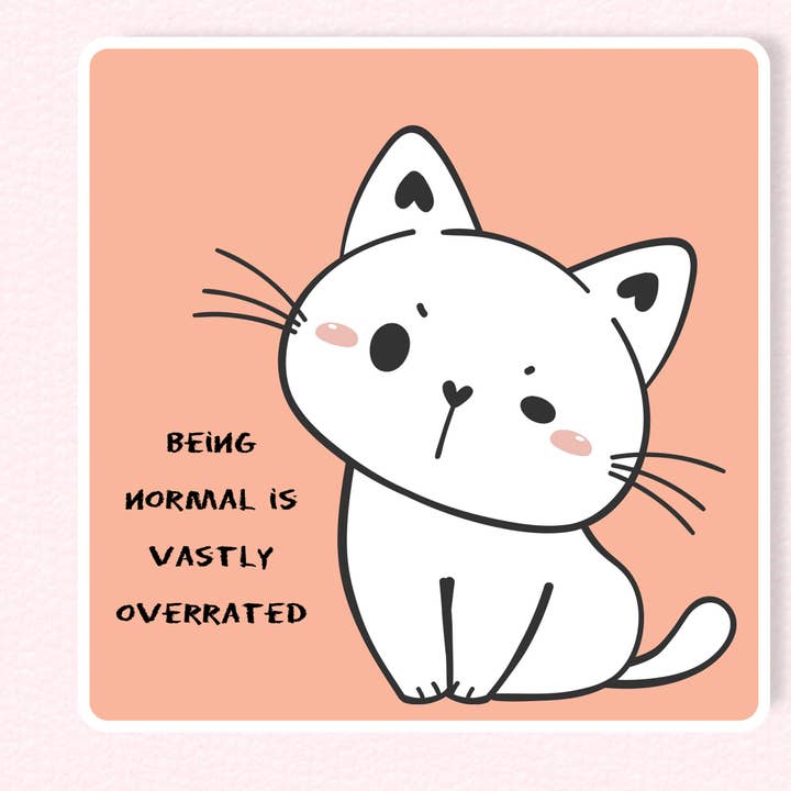 Att vara normal är överskattad klistermärke metafysisk avsikt för wholesale av London Luxury Candles