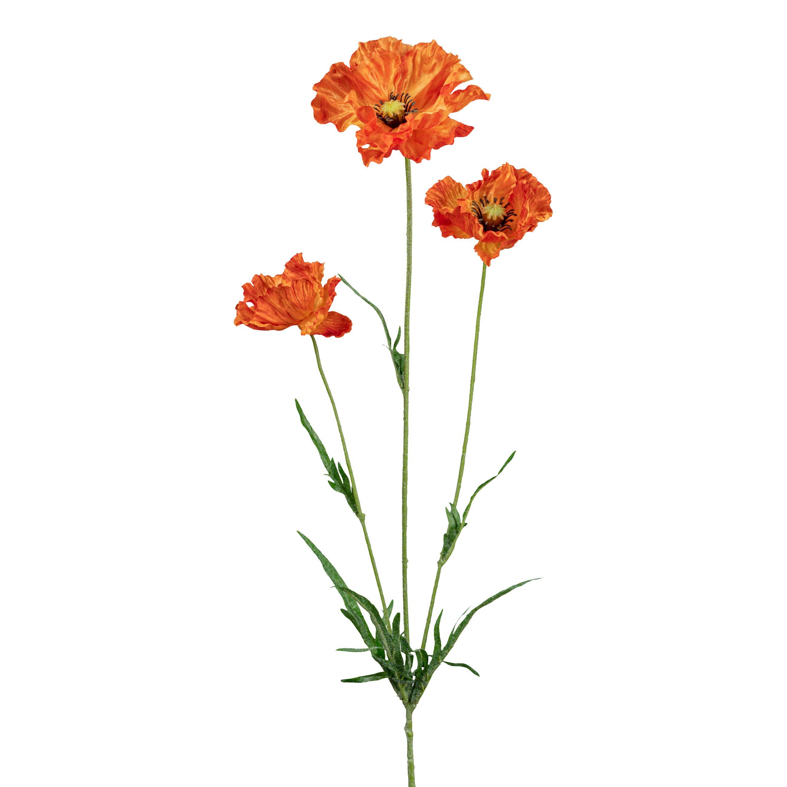 GASPER GmbH – Großhandel Künstliche Blumen – Mohn, 68cm0