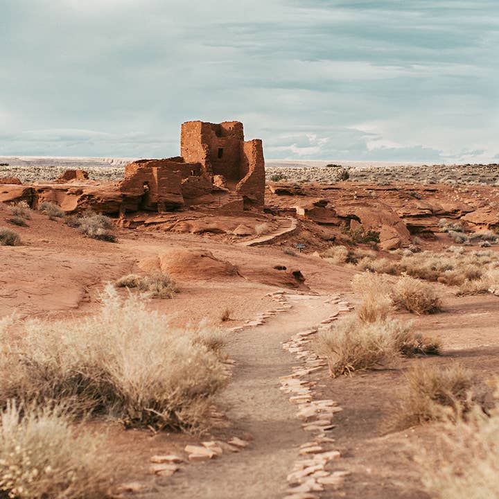 Wupatki National Monument Trail Photo Print, Arizona Photography for wholesale by lostkatphoto