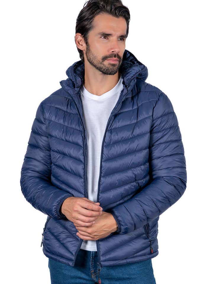 Black Navy Olive Men's Padding Jackets Box of Three Colors for wholesale on Faire