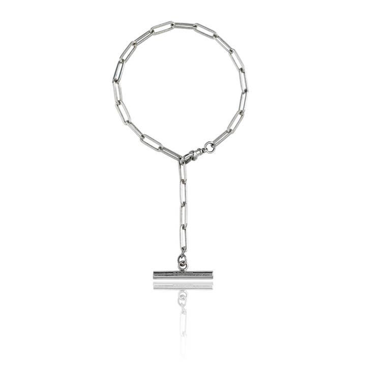 BRACELET À BARRES EN T ÉPAIS pour la vente par LOVE CORRIN