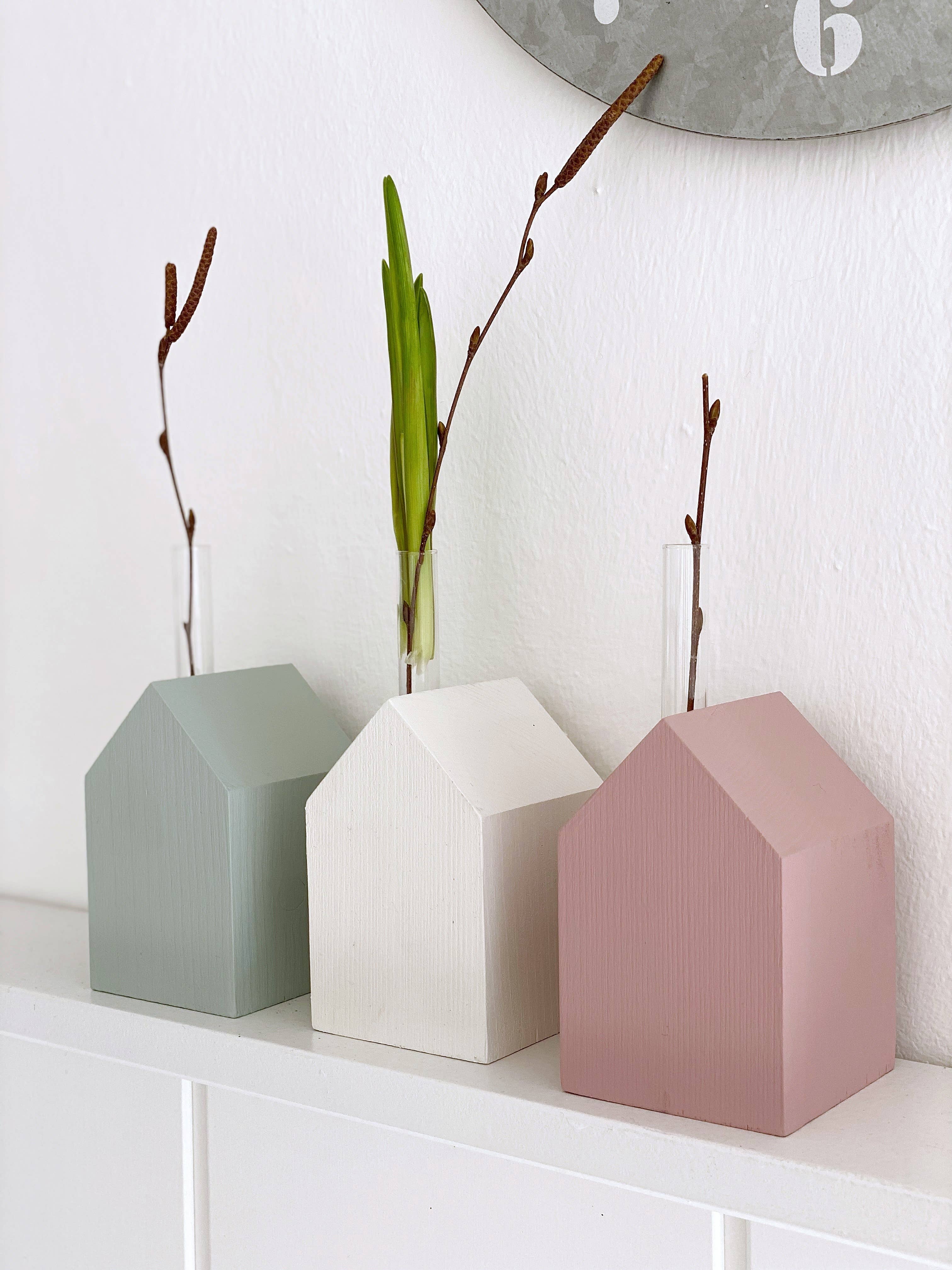 Stadtrandstil handmade - Wholesale Decorative Tabletop Object - Flower houses in two colors1