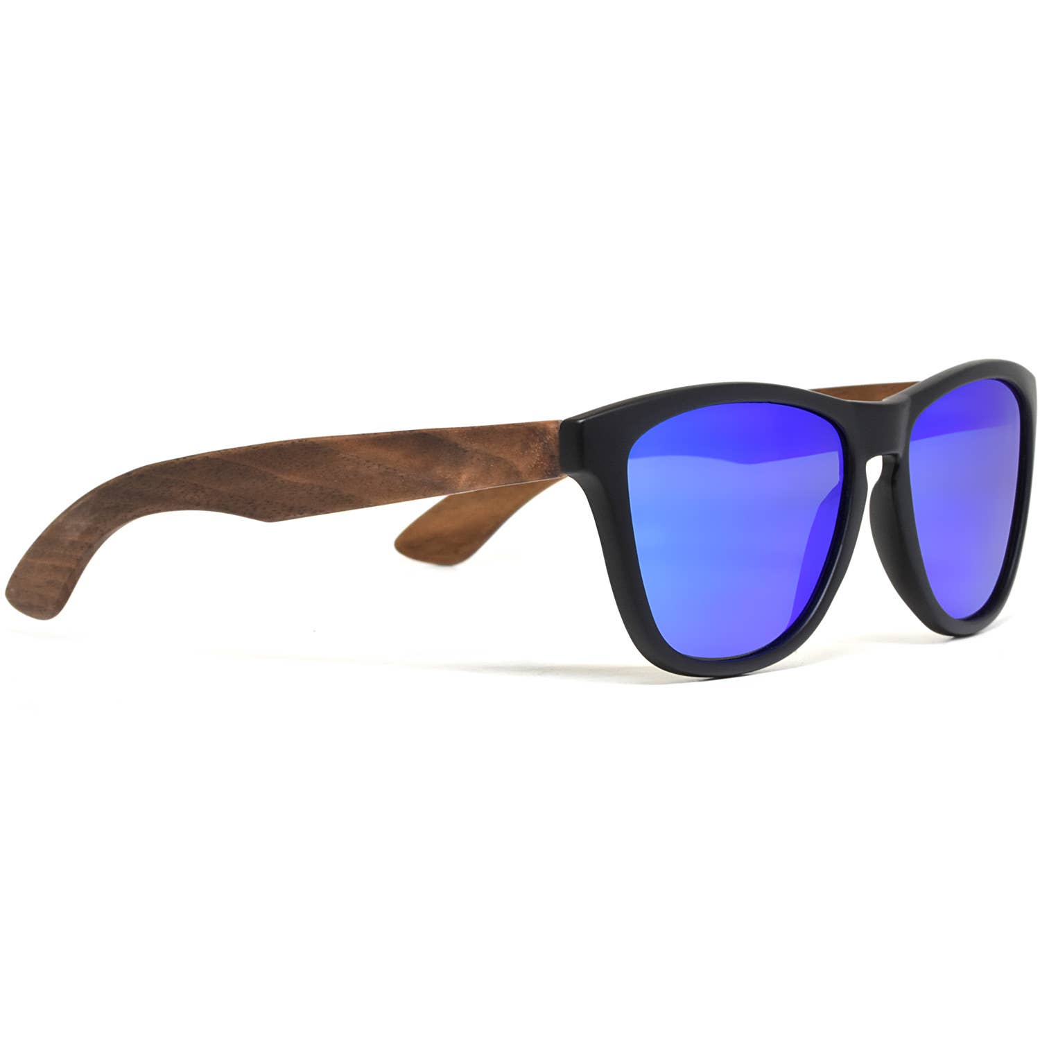 GOWOOD - Wholesale Sunglasses - Unisex - Classic Walnut Wood Sunglasses with Blue Polarized Lenses2