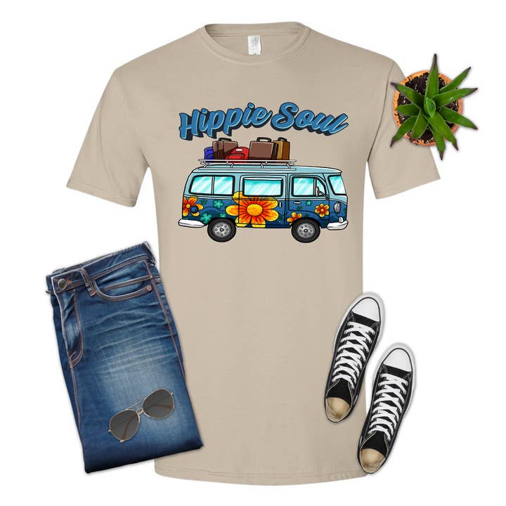 Hippie Soul Van, Luggage Rack, Unisex, Shirt, T-shirt for wholesale by 316 Legacy LLC