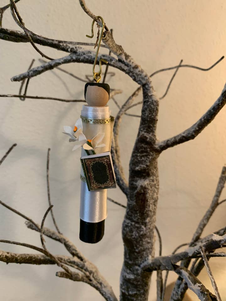 St. Viator Wooden Doll Ornament for wholesale by Our Saint Family