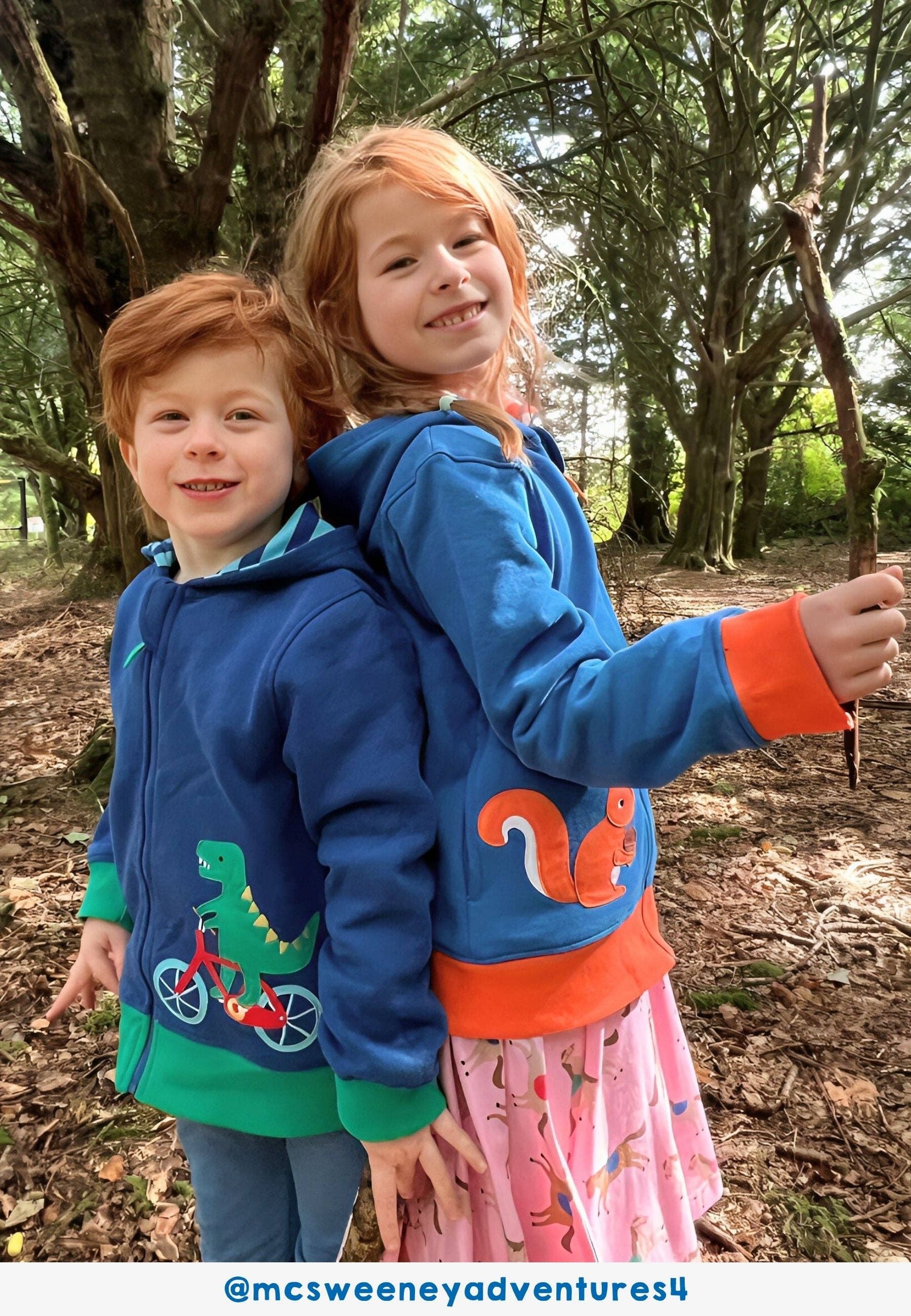 Toby Tiger - Wholesale Hoodie - Kids - Organic Squirrel Applique Hoodie4