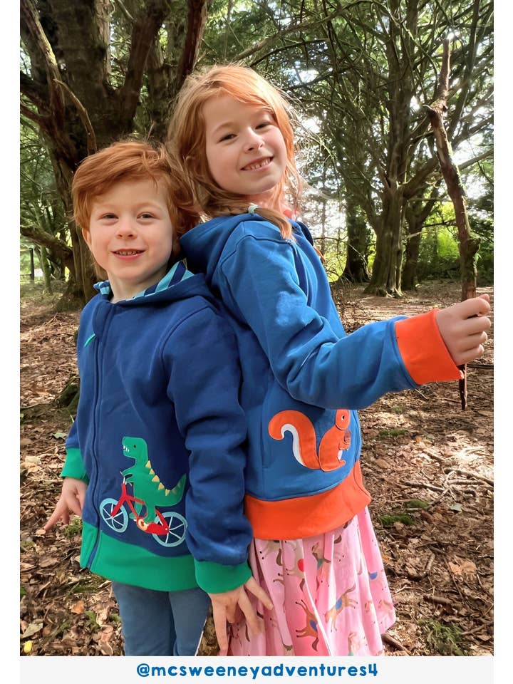 Toby Tiger - Wholesale Hoodie - Kids - Organic Squirrel Applique Hoodie4