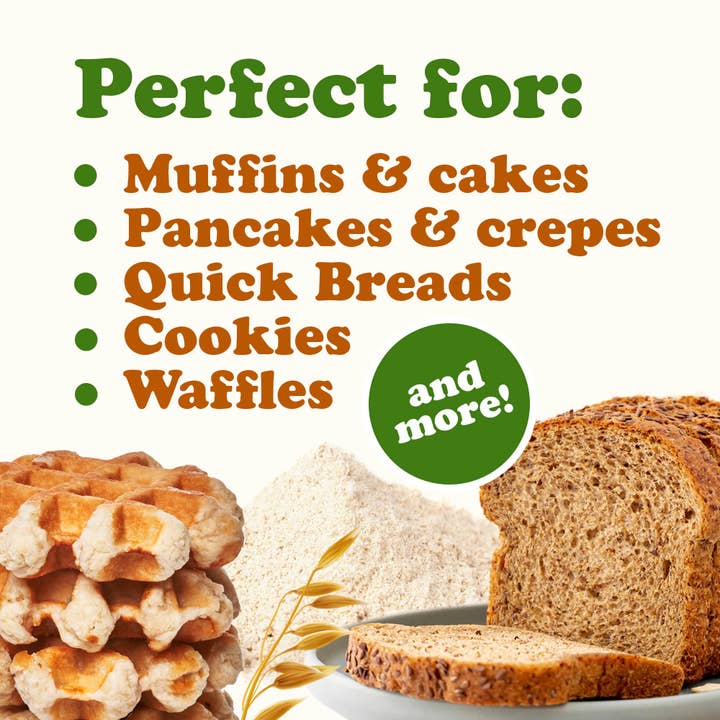 Food To Live - Vente Farines - Farine d'avoine biologique sans gluten — Moulue sur pierre, Casher, Végane5