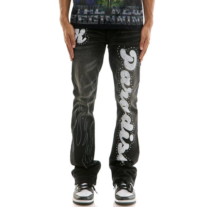 PARADISE FLARE JEANS for wholesale by KDNK