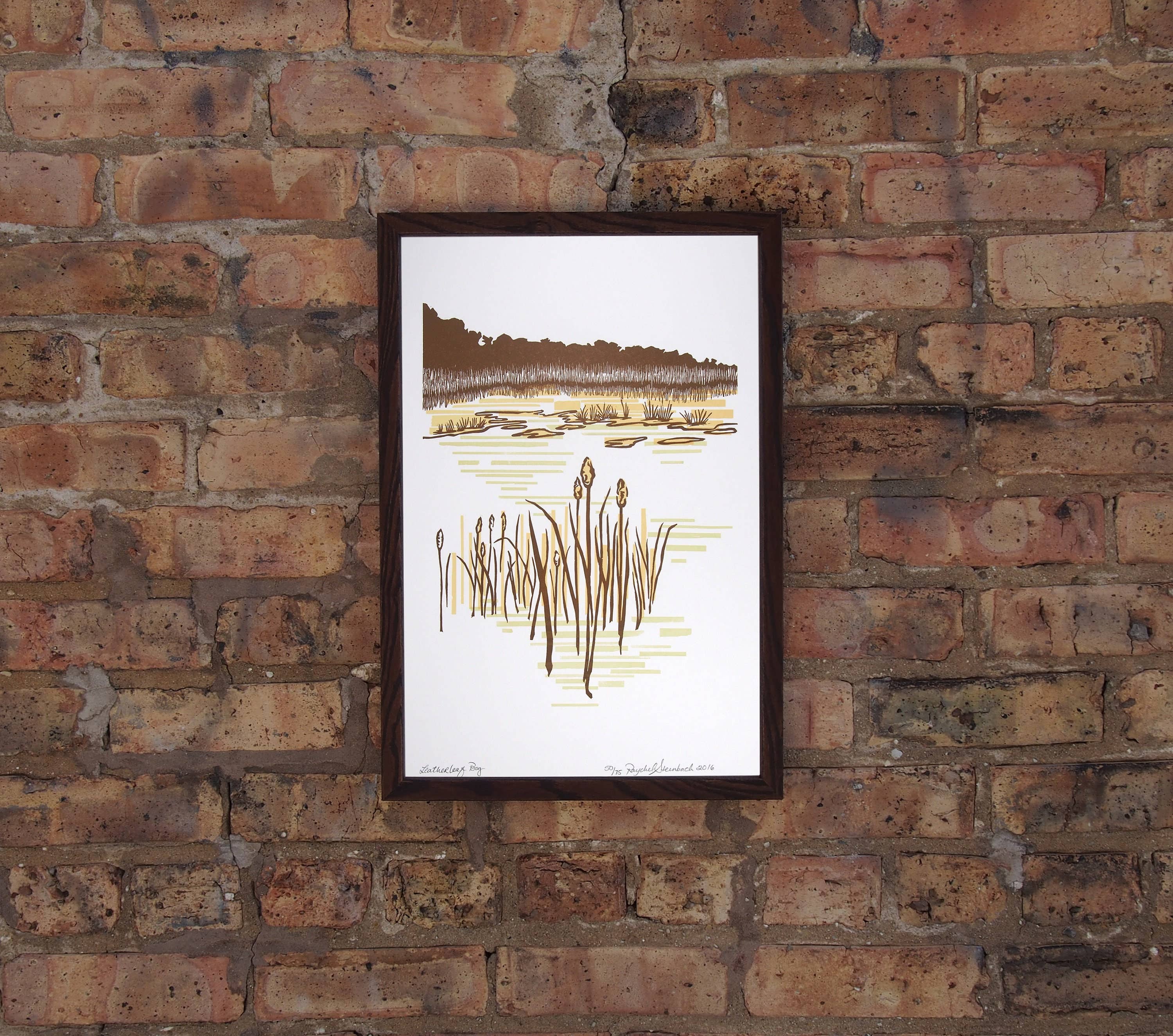 Current Location Press - Wholesale Art Print - Leatherleaf Bog - Limited Edition Letterpress Print4