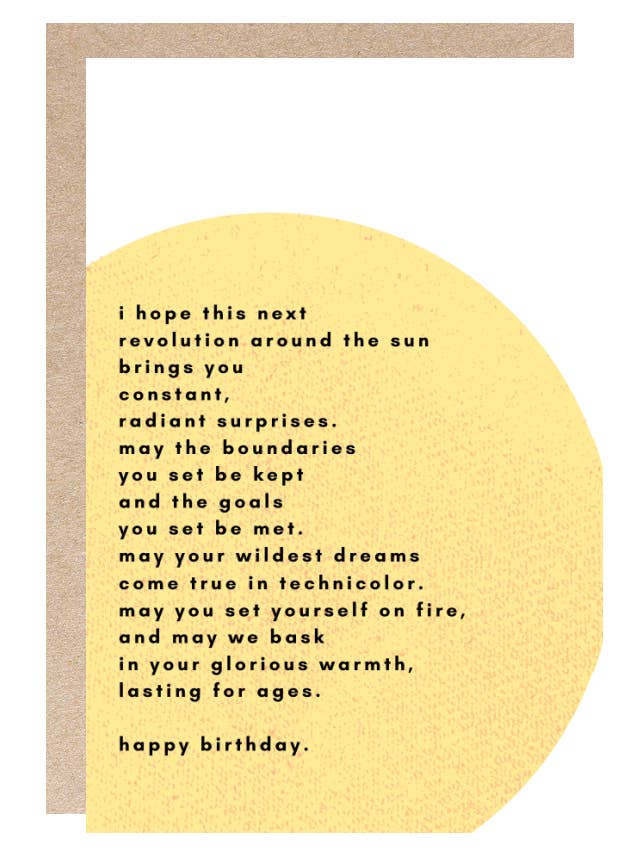 Biglietto di Auguri di Compleanno-Fuoco di Compleanno-Design dell'Artista per la vendita all'ingrosso da parte di Kindred Paper Co.