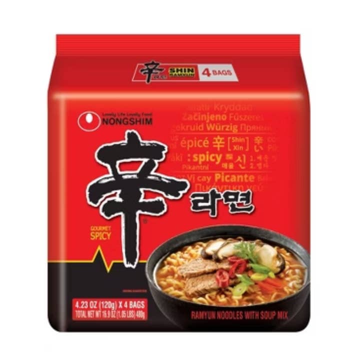 Ponyo Foods – wholesale Ramen – SHIN RAMYUN BAG 4PACK0
