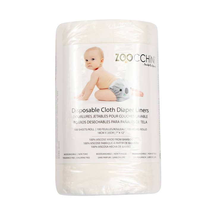 Disposable Cloth Diaper Liners for wholesale by ZOOCCHINI