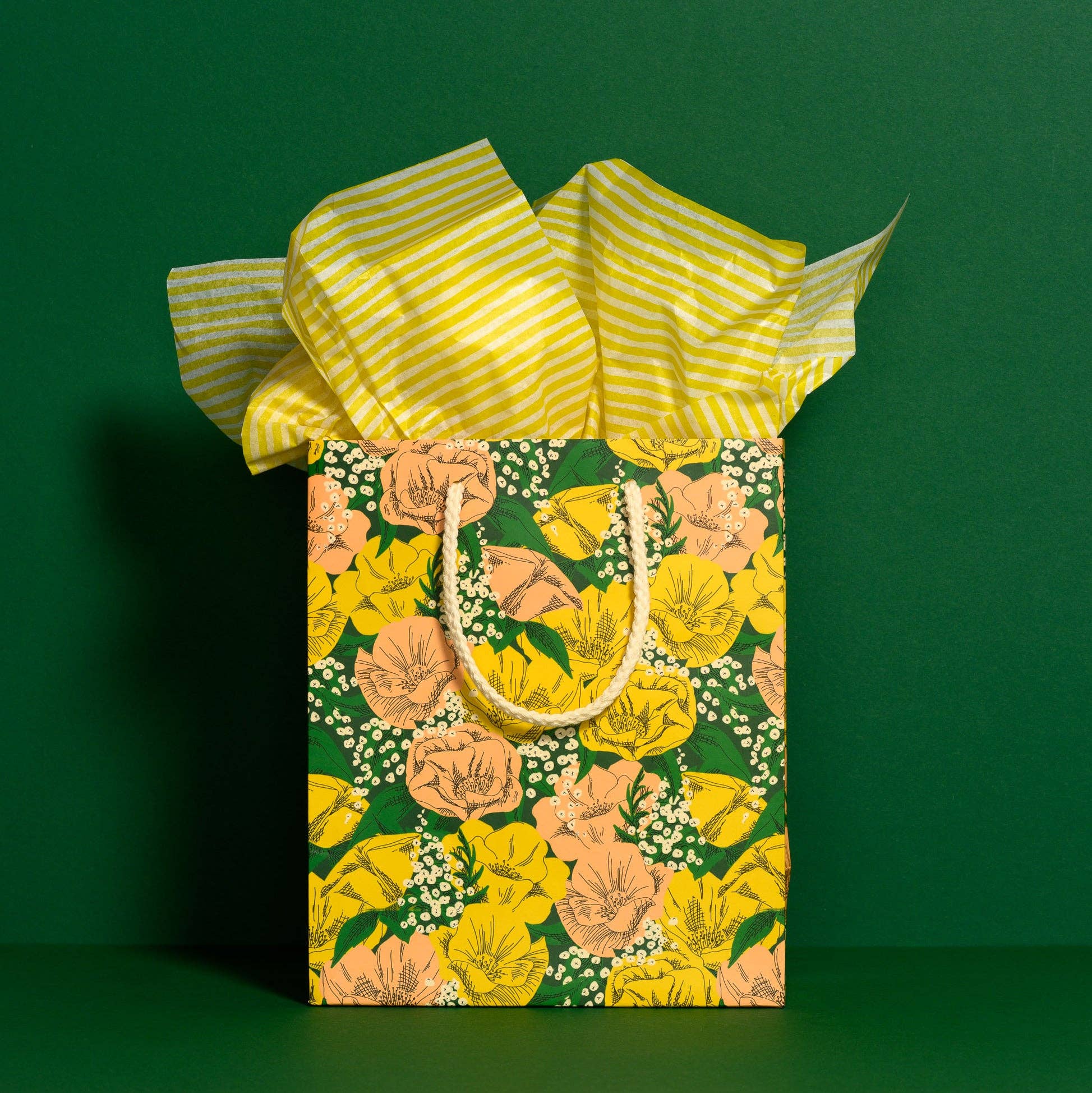 Red Cap Cards - Wholesale Tissue Paper - Yellow Stripe tissue paper2