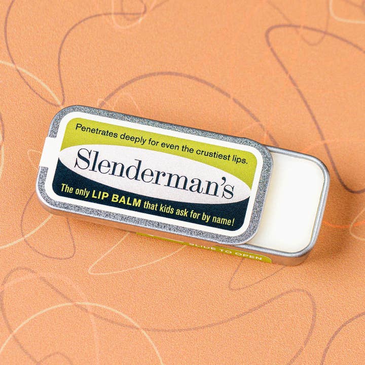 Whiskey River Soap Co. - Wholesale Lip Balm - Slenderman's Lip Balm | Funny Old School Tin