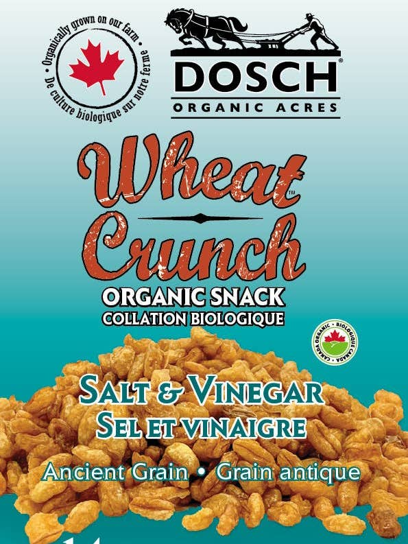 Wheat Crunch Salt & Vinegar 14g for wholesale by Dosch Organic Acres