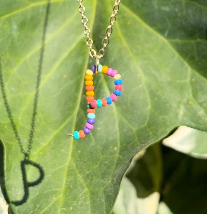 MorninGloria's - Wholesale Pendant/Charm Necklace - Beaded Initial Necklace15