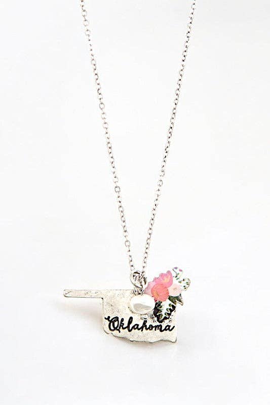 Andrea Bijoux – wholesale Jewellery set – OKLAHOMA STATE PENDANT NECKLACE SET1