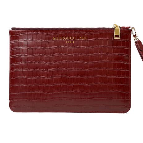 Pochette bordeaux per la vendita all'ingrosso da parte di Metropolitans Paris