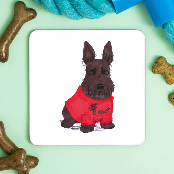 Jo Clark Design – wholesale Coasters – Scottie Loch Ness Coaster