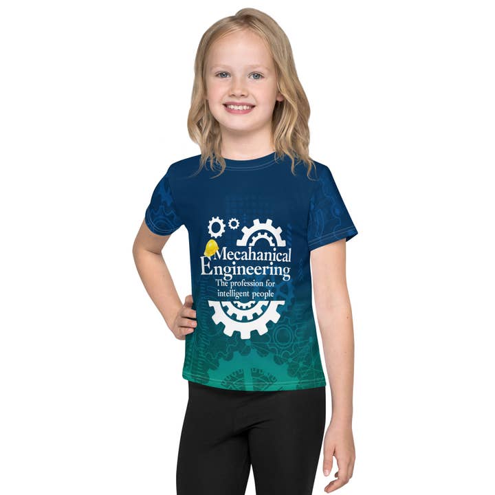 Mechnaical Engineering Gear Kids Crew Neck T-shirt for wholesale by Fivmart
