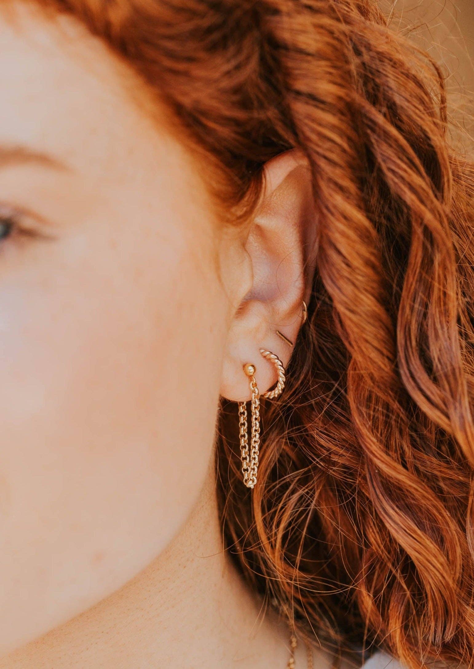 Hello Adorn - Wholesale Hoop Earrings - Ophelia Hoops | 14kt Gold Fill + Sterling Silver3