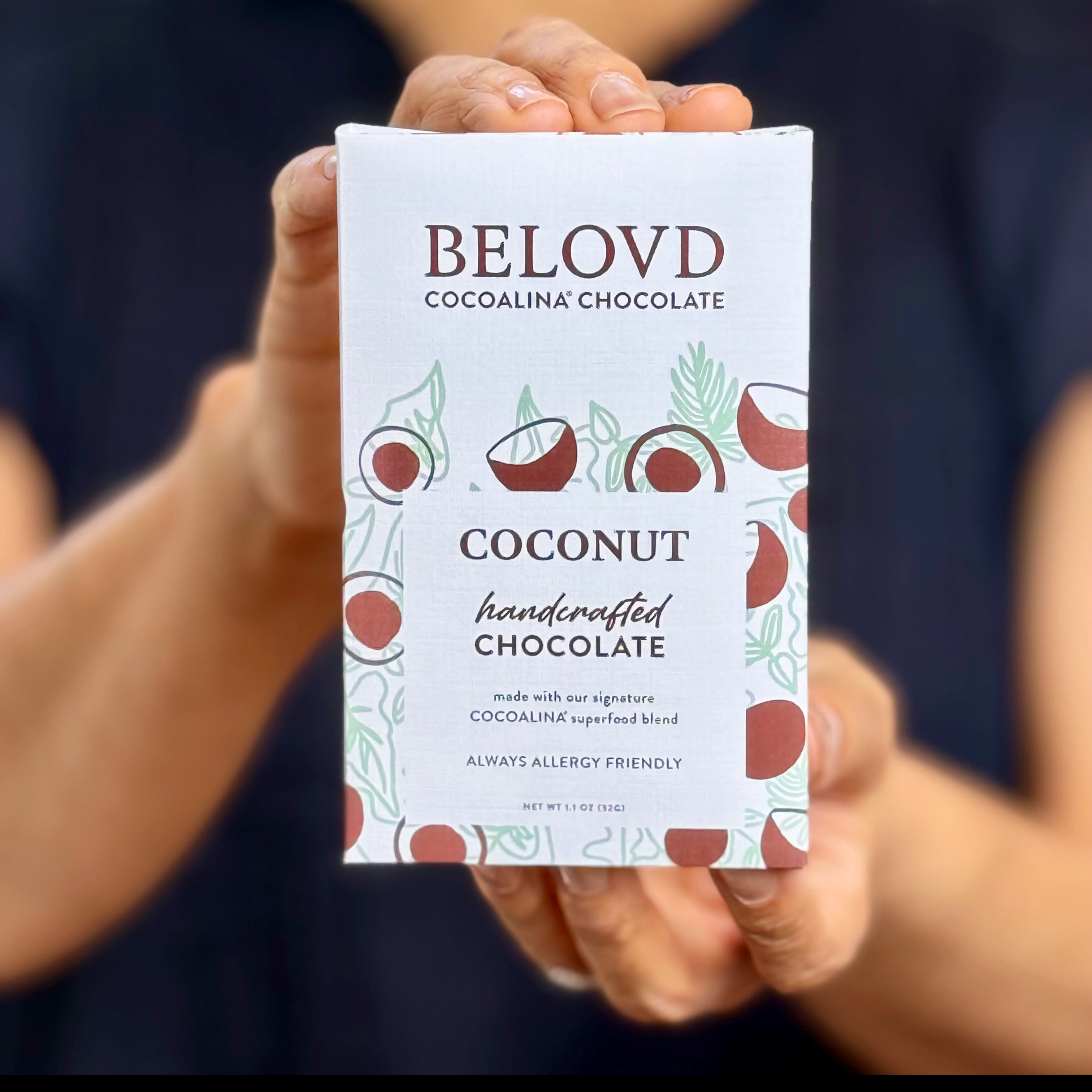 BELOVD chocolate - Wholesale Chocolate Bar - Coconut Cocoalina vegan, dark Chocolate Bar2