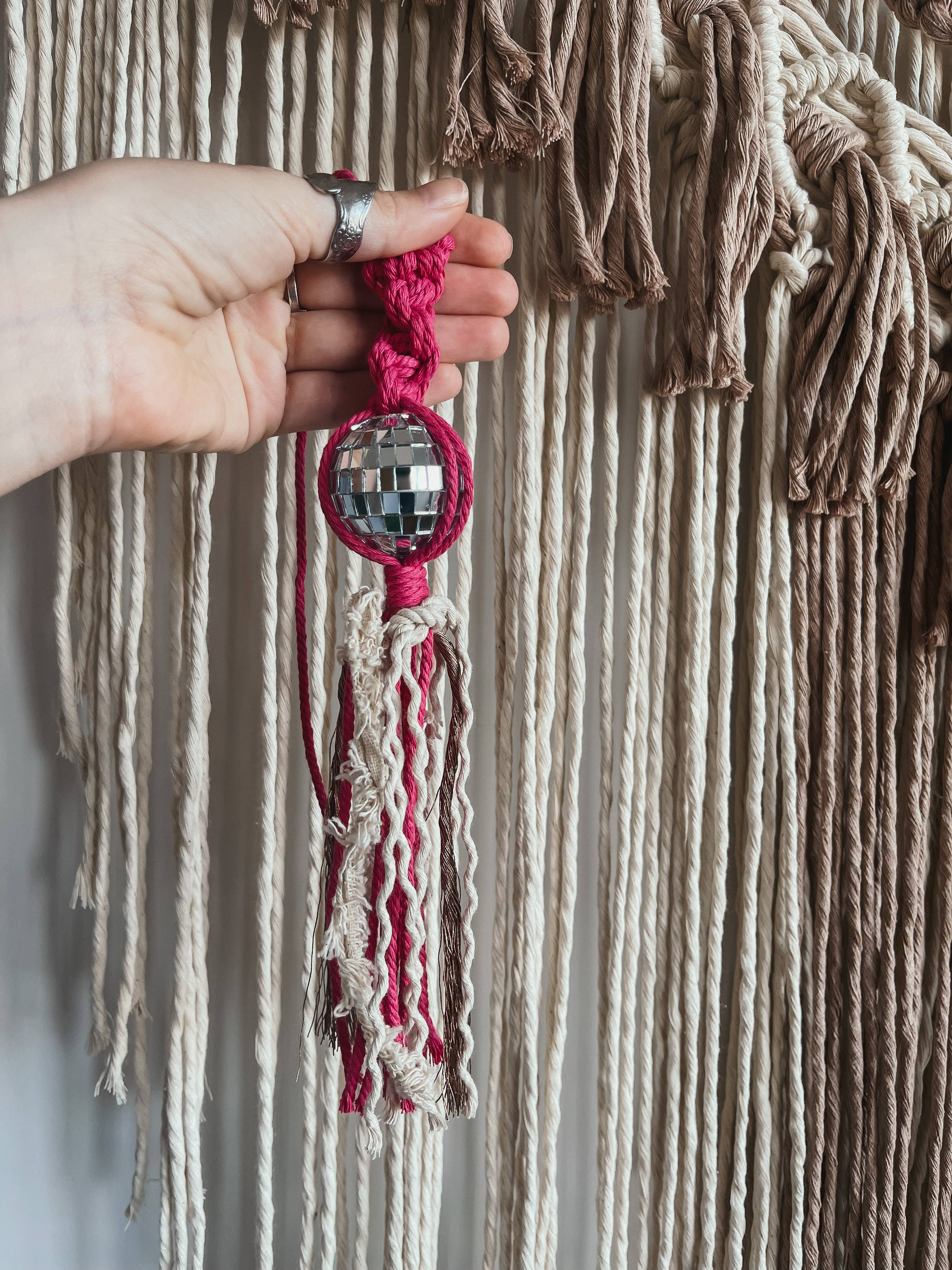 Offhand Fibers - Wholesale Car Decorative Charm - Unisex - Disco Ball Car Charm - Retro Gifts4