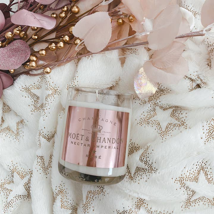 Scottsdale Candle Co - Wholesale Jar/Filled Candle - Recycled Moet Rose Candle