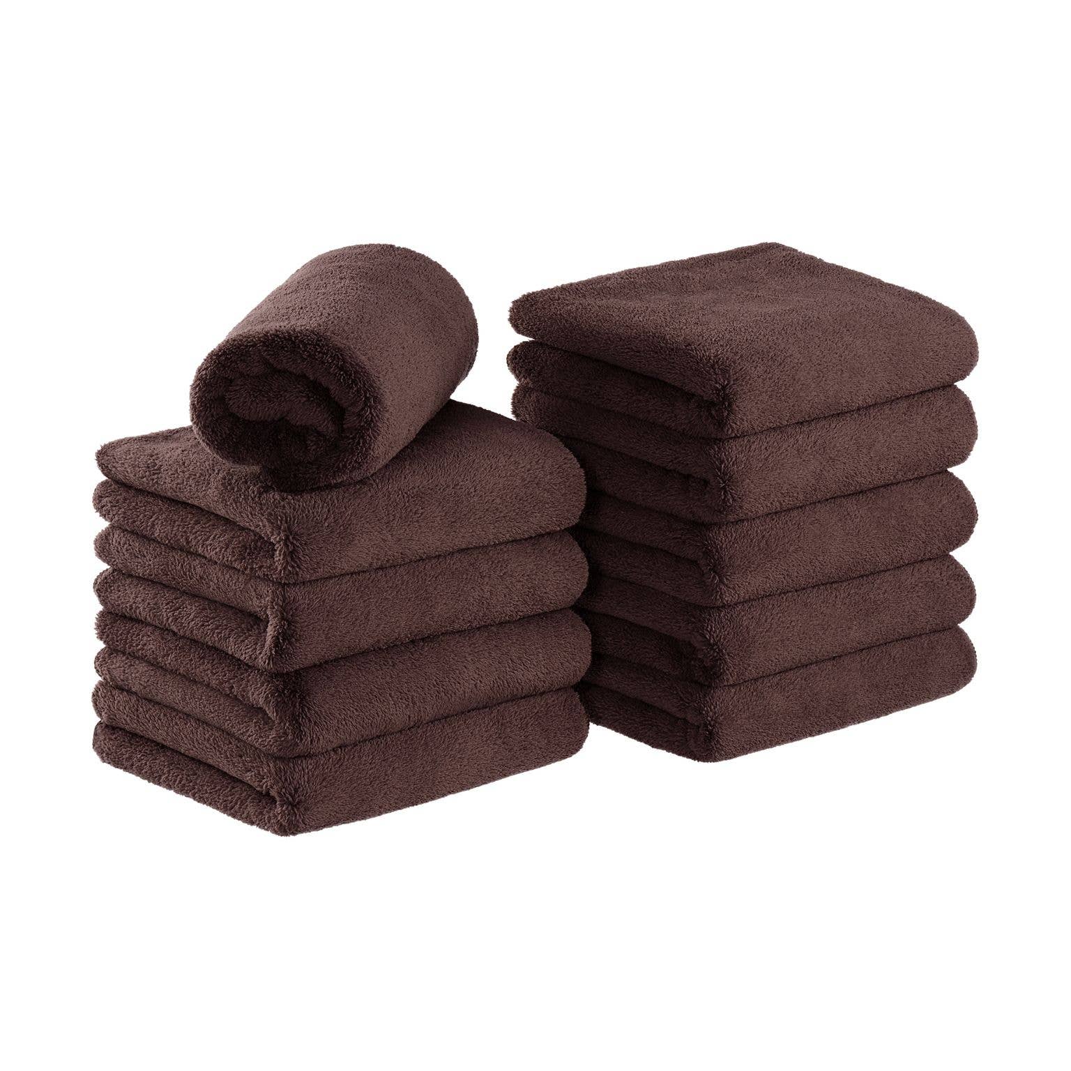 Arkwright Home - Wholesale Towel Set - Coral Fleece Microfiber Bleach-Safe Salon Towels-Pack of 1015