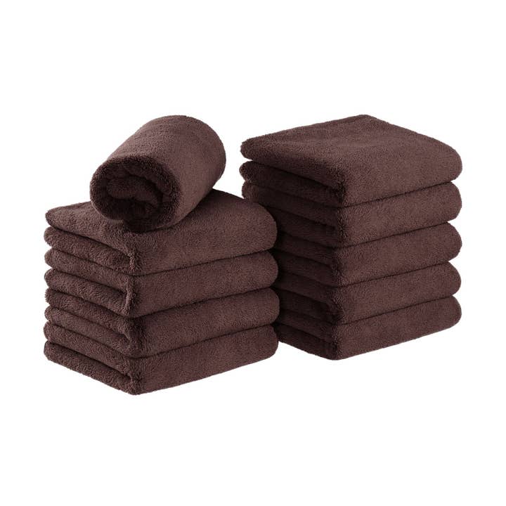 Arkwright Home - Wholesale Towel Set - Coral Fleece Microfiber Bleach-Safe Salon Towels-Pack of 1015