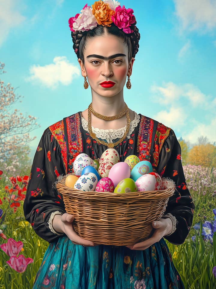 Frida Kahlo: Easter Eggs | Card Fripperies for wholesale by Fripperies