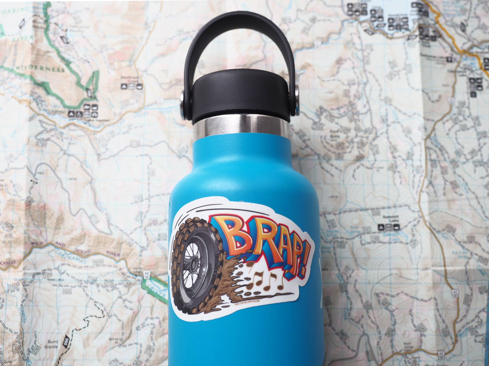 Sentinel Supply - Wholesale Sticker - BRAP! Motorcycle Sticker, Offroad Motocross & Dirtbike Decal2