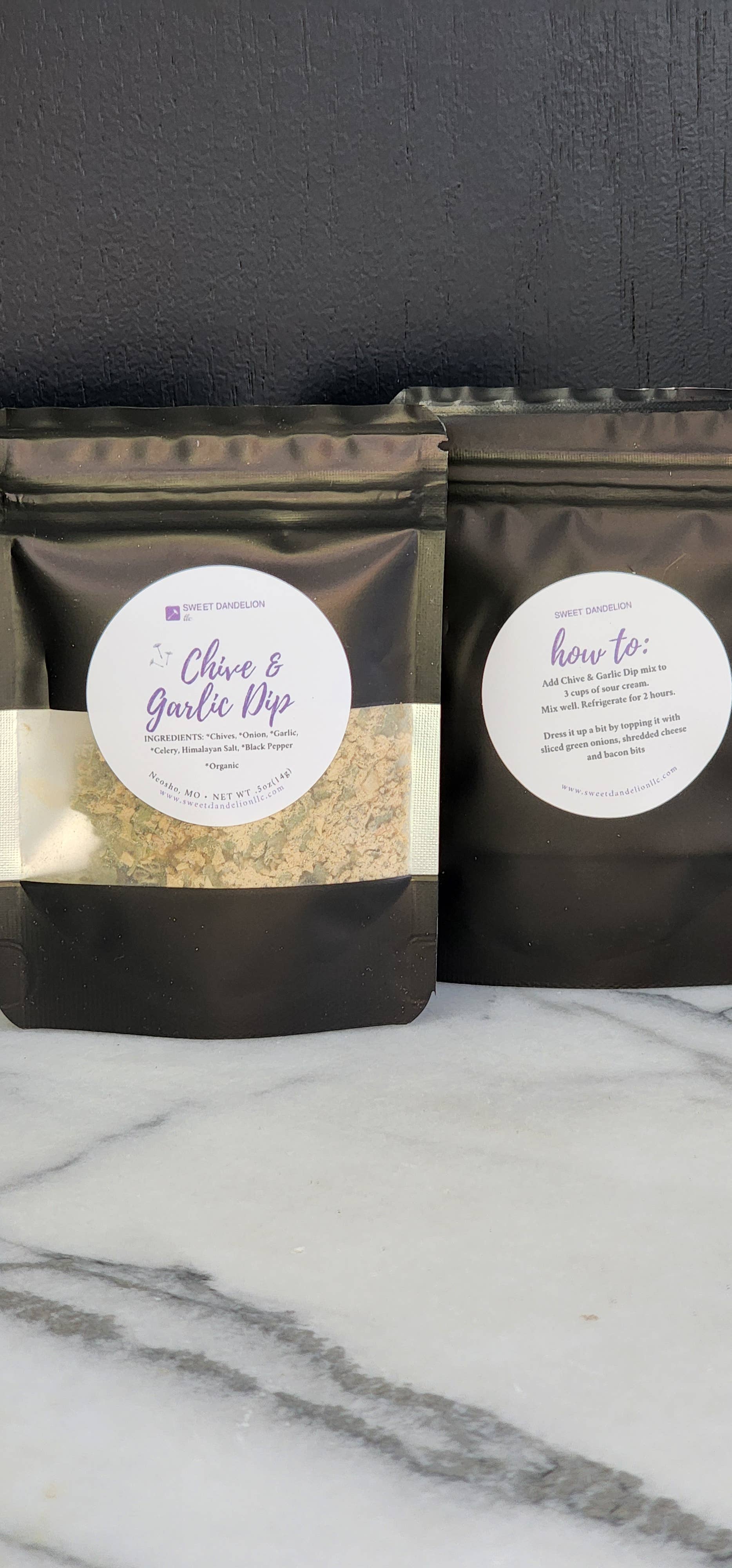 Sweet Dandelion, llc - Wholesale Dip - Chive & Garlic Dip2