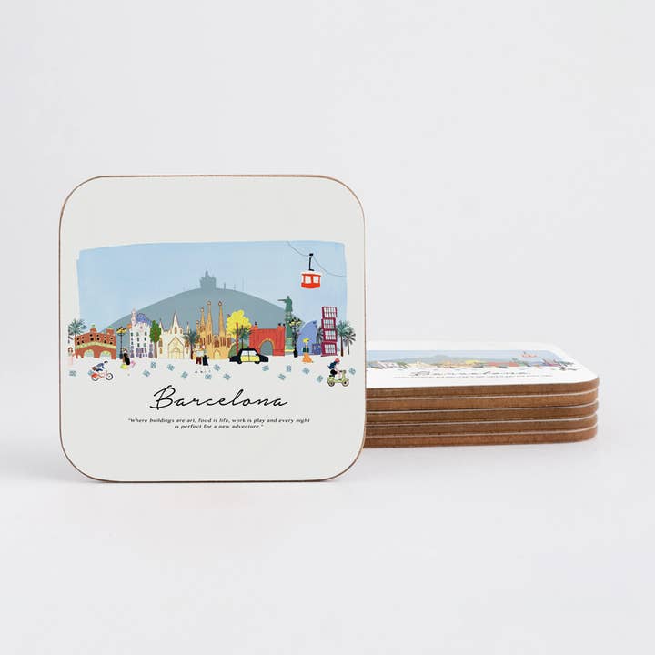 Skyline Barcelona Coaster para venta al por mayor de DesignPlace