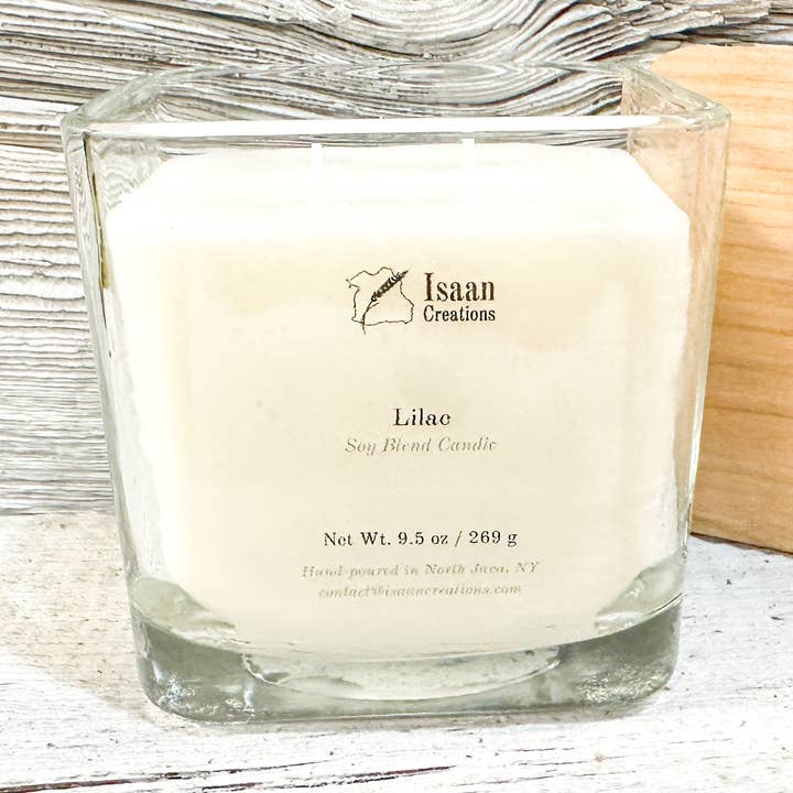 Lilac Candle (9.5 oz) for wholesale by Isaan Creations