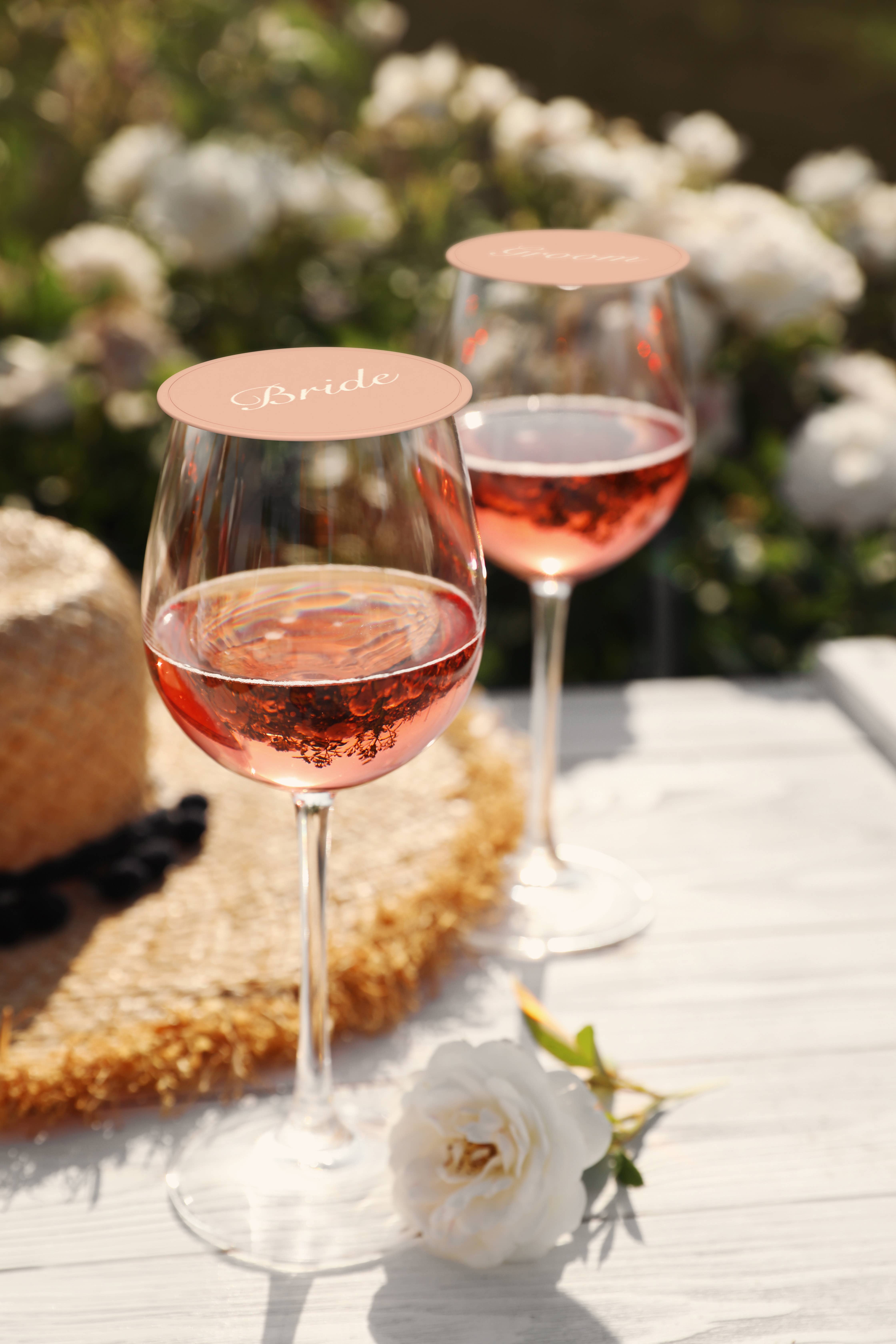 Drink Tops™ – wholesale Wine glass – Wedding Wine Glass Covers - Sets of 22