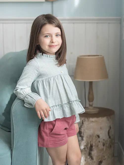 Mädchen-Set aus Shorts und Bluse für den Großhandel von COCO ACQUA