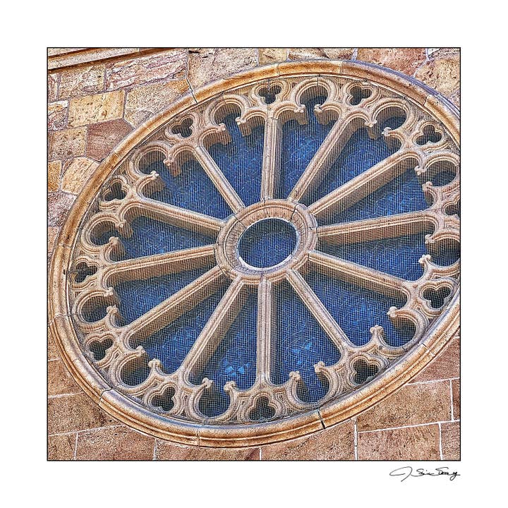 Fenêtre de l'église de Santa Fe pour la vente par Signature Image Gallery