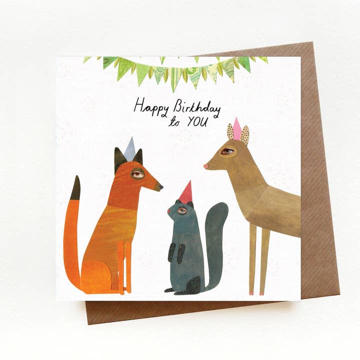Birthday Forest Party Card for wholesale by Paperwhale Cards & Paper Goods