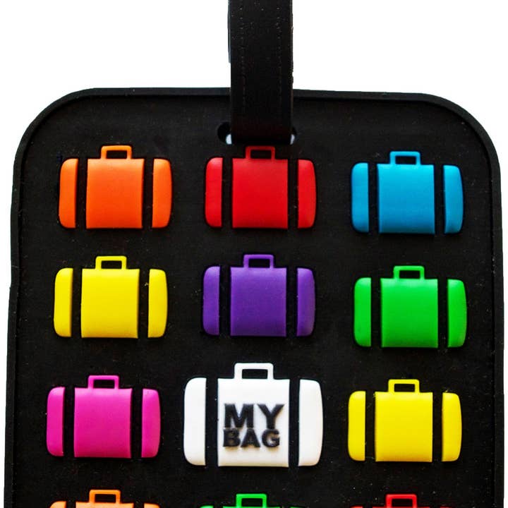 Mary Ellis - Wholesale Luggage Tag - Multi Suitcase Black Luggage Tag | Our Most Popular Bag Tag1