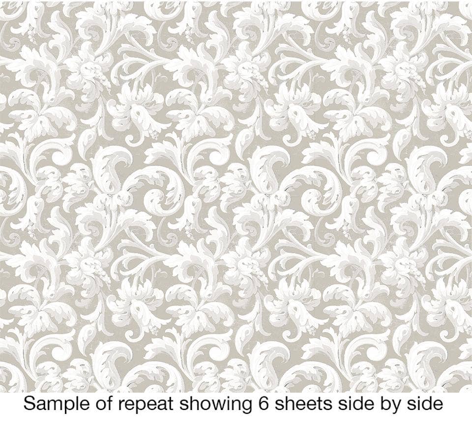 JCampbell – wholesale Wallpaper – Acanthus Beige Wallpaper Sheets4