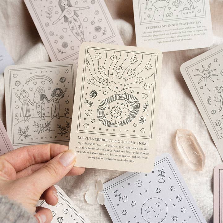 Self-Love Affirmation Cards for wholesale by Musings from the Moon