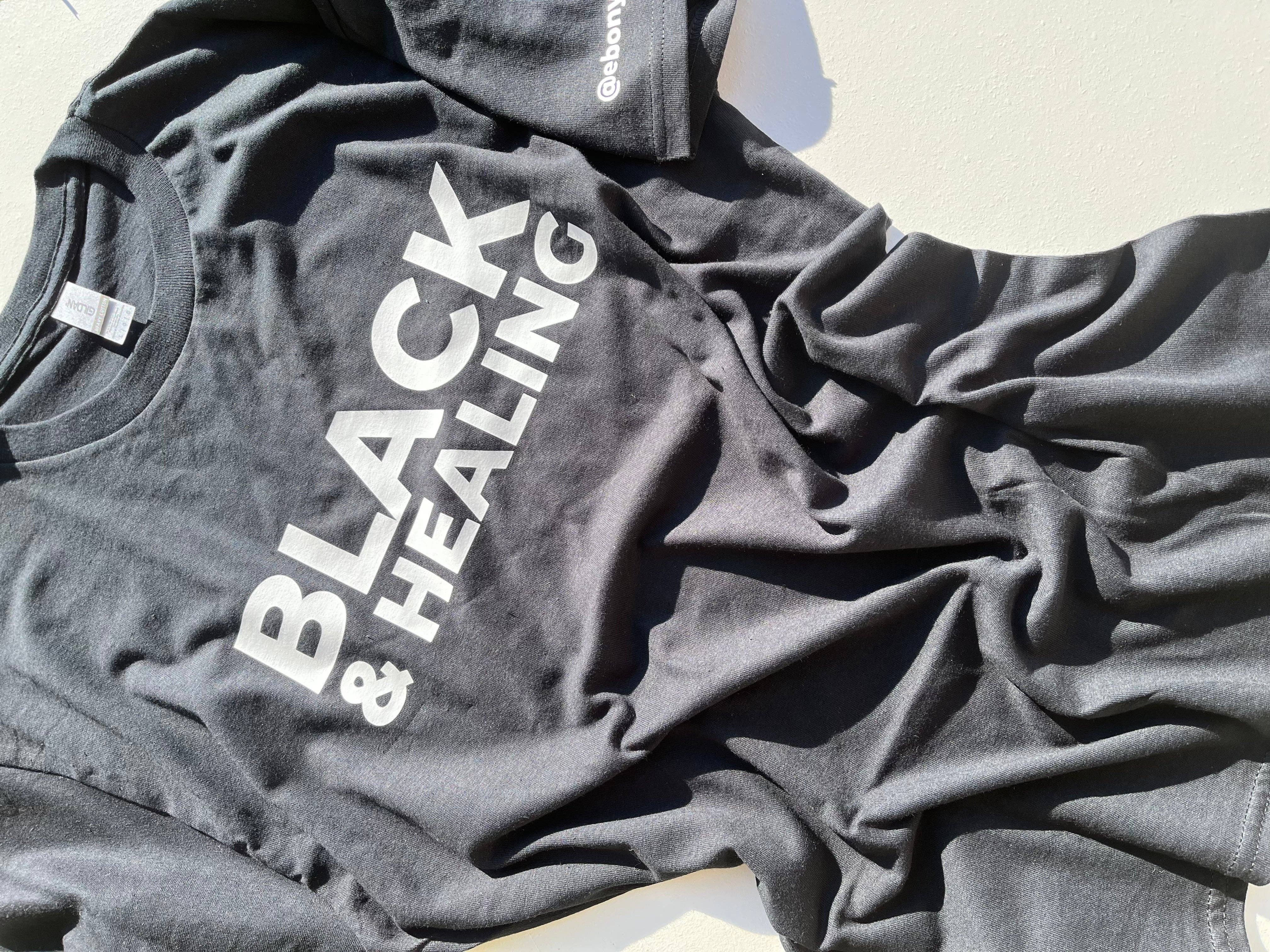 Ebony Notes Company - Wholesale Screen Printed T-Shirt - Unisex - Black & Healing Shirt4