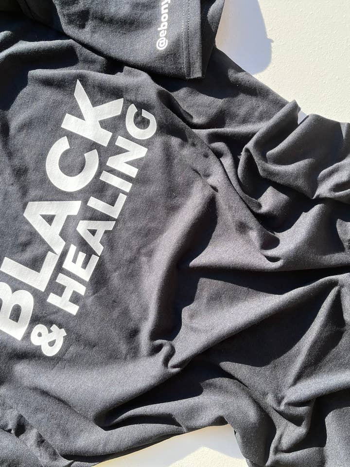 Ebony Notes Company - Wholesale Screen Printed T-Shirt - Unisex - Black & Healing Shirt4